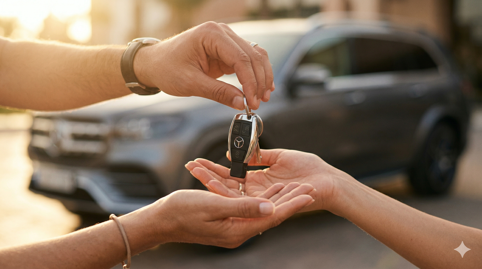Client satisfait après récupération d'un véhicule aéroport Al Massira avec R7 CARS